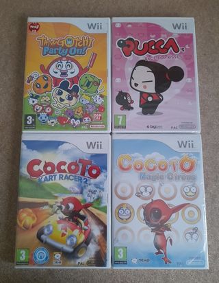 NUEVO.LOTE WII.Juegos+accesorios:
Cocoto, Pucca...