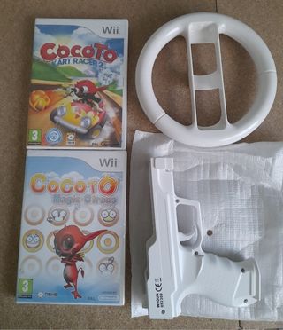 NUEVO.LOTE WII.Juegos+accesorios:
Cocoto, Pucca...