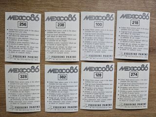 Cromos escudos. Mundial Mexico 86. Panini