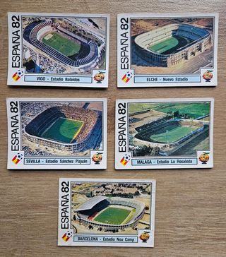 Cromos Estadios. Mundial España 1982.