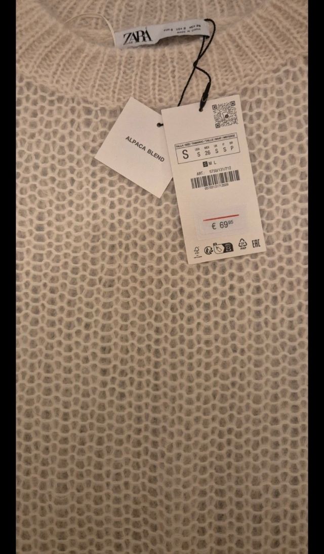 Abito beige in alpaca Zara