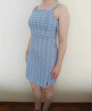 Vestido de cuadros estilo 90s 00s