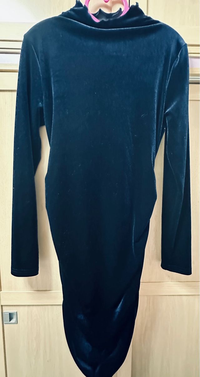 Vestido de Terciopelo Azul