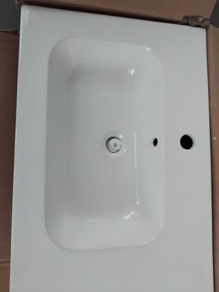 ENCIMERA LAVABO BLANCA