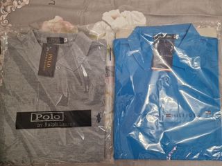 Polo Tommy azul hombre