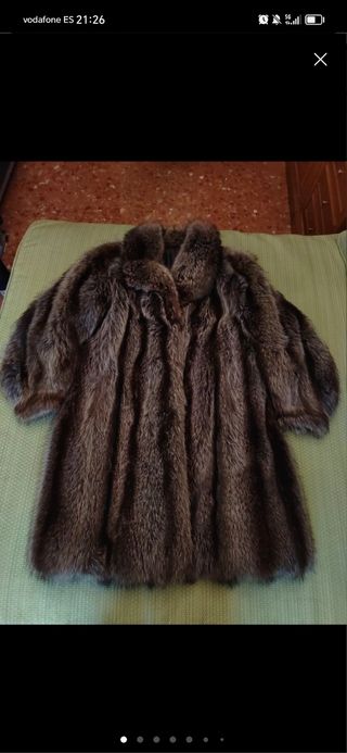 Abrigo de piel de marmota