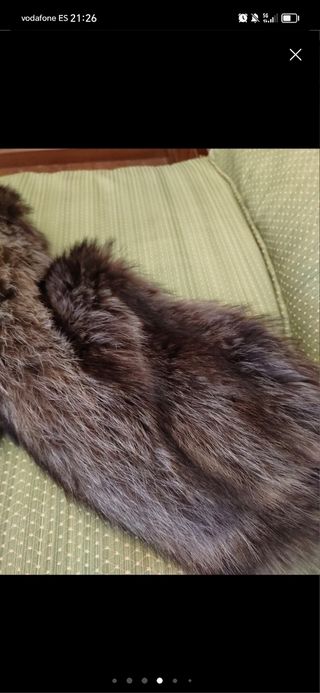 Abrigo de piel de marmota