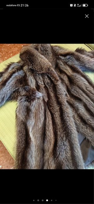 Abrigo de piel de marmota