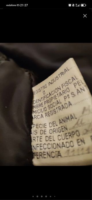 Abrigo de piel de marmota