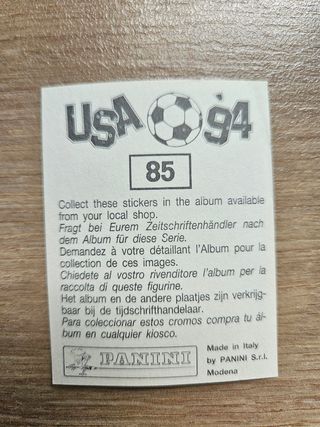 Cromo Hagi. Mundial USA 94. #85. Rumania. Panini