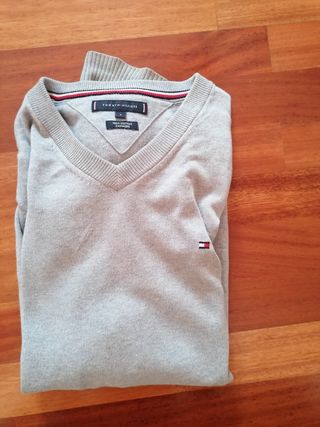 Jersey Tommy Hilfiger gris talla S