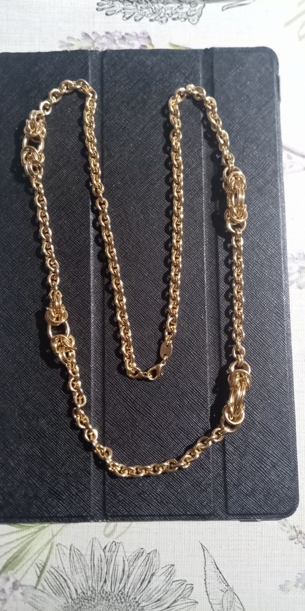 Collana dorata 82cm