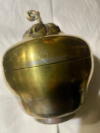 Azucarero metal forma pera vintage