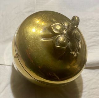 Azucarero metal forma pera vintage