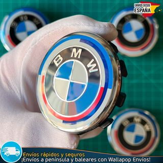 X4 Tapacubos BMW 56mm Emblemas Tapas de Llantas
