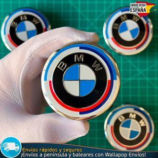 X4 Tapacubos BMW 56mm Emblemas Tapas de Llantas