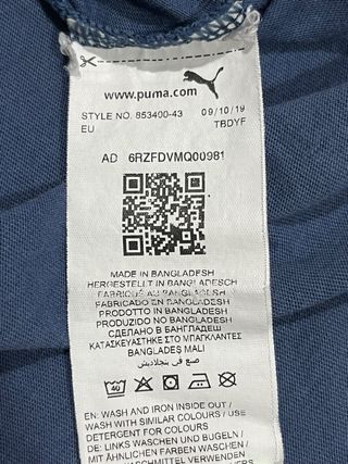 Camiseta PUMA Azul Original S