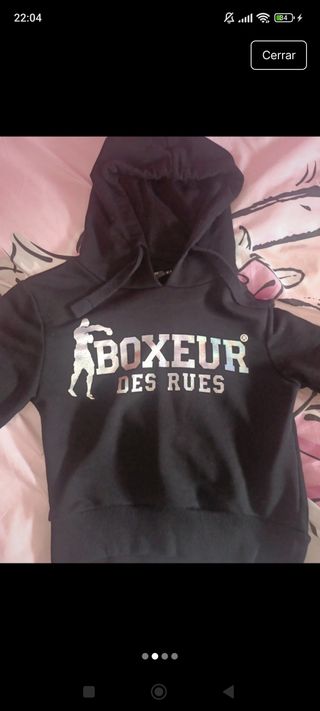 Sudadera Boxeur mujer negra