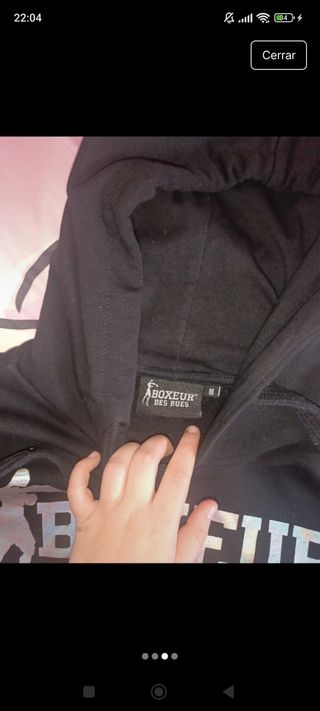 Sudadera Boxeur mujer negra