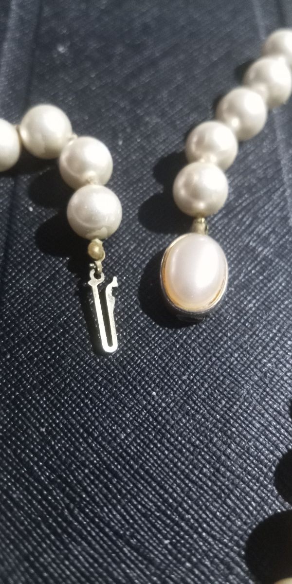 Collana perle beige 50cm