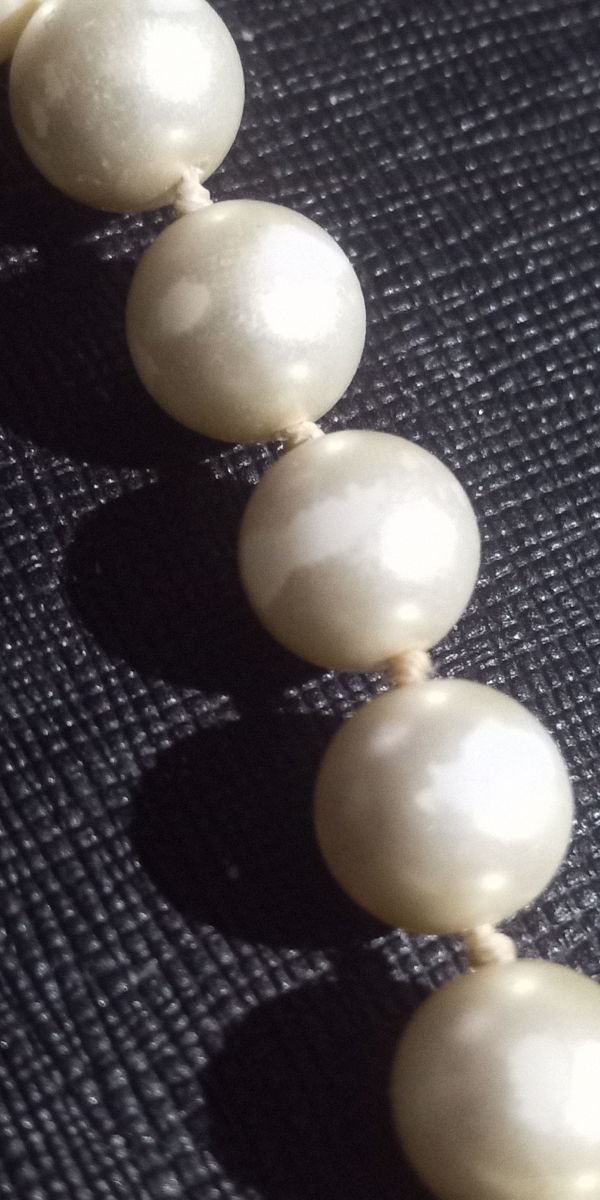 Collana perle beige 50cm