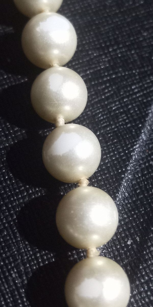 Collana perle beige 50cm