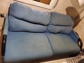 Sofá cama azul