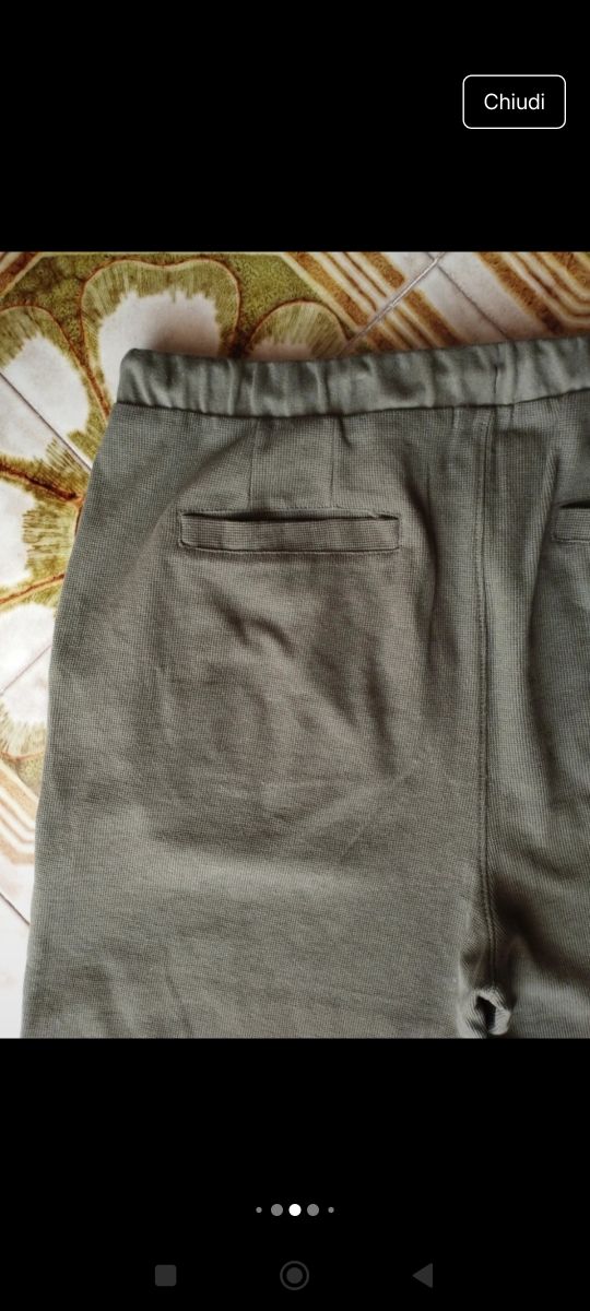 Pantaloncini corti uomo verde oliva in perfette co