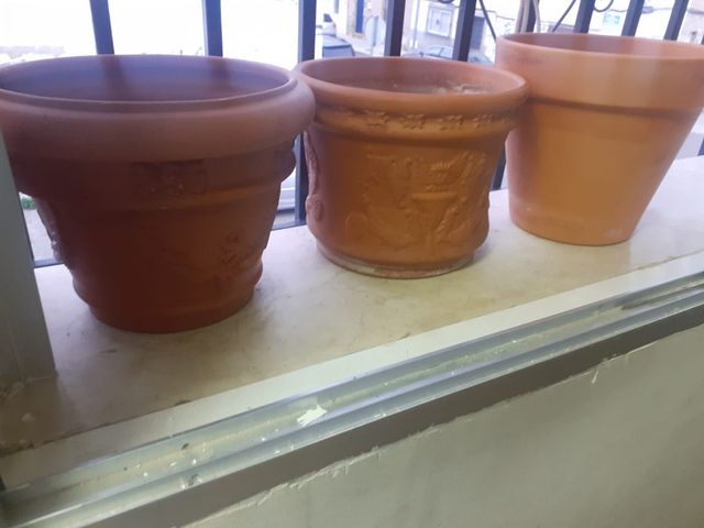 3 Macetas Grandes Terracota