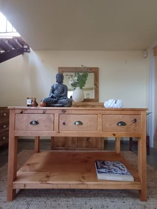 MUEBLE DE BAÑO COLONIAL MADERA NATURAL