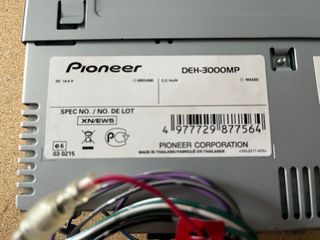 Radio Pioneer DEH-3000MP -Reproductor MP3