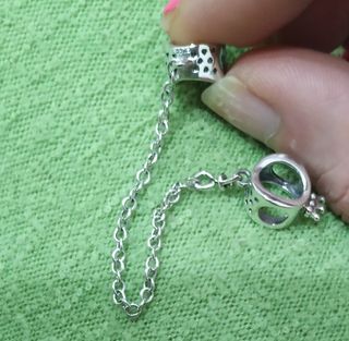 Cadena de Seguridad Corona pulsera Pandora Plata 