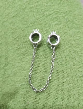 Cadena de Seguridad Corona pulsera Pandora Plata 