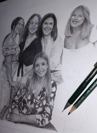 Retratos realistas a lapiz.