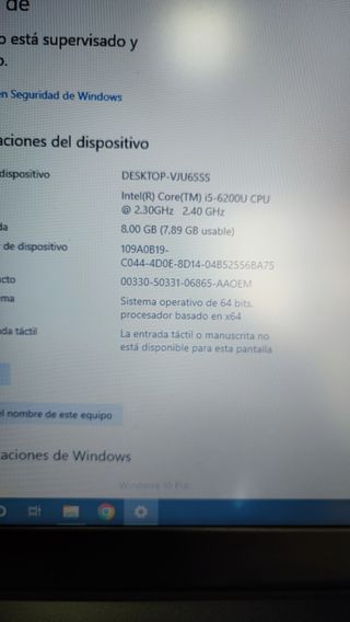 Portátil i5 8gb SSD