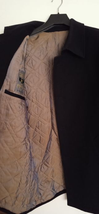 Chaquetón paño caballero Lana Loden azul 