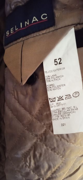 Chaquetón paño caballero Lana Loden azul 