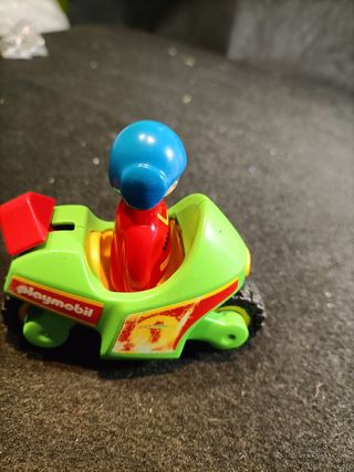 Motocicleta carreras Playmobil 1993