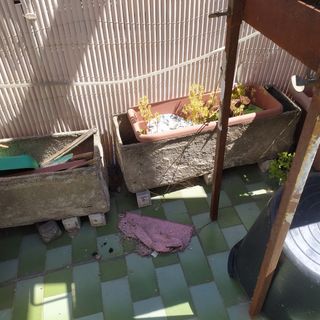 3 jardineras piedra - Gris beige