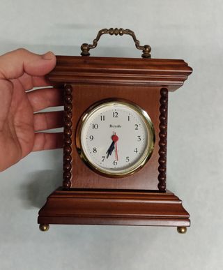 Sveglia vintage Royale in legno con suoneria