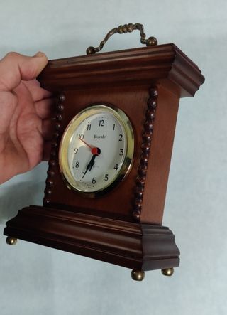 Sveglia vintage Royale in legno con suoneria