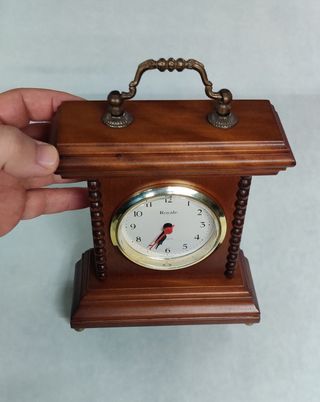 Sveglia vintage Royale in legno con suoneria