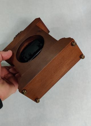 Sveglia vintage Royale in legno con suoneria