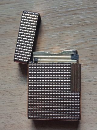 ENCENDEDOR MECHERO ST DUPONT PARIS BAÑADO EN ORO