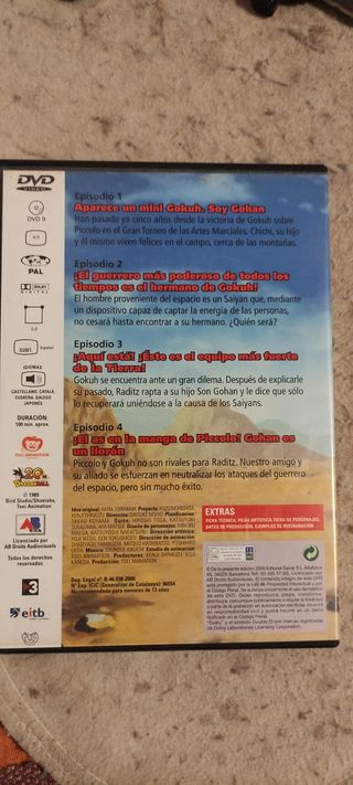 DVD dragón ball Z