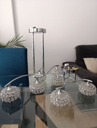 Juego lámparas salón y comedor 