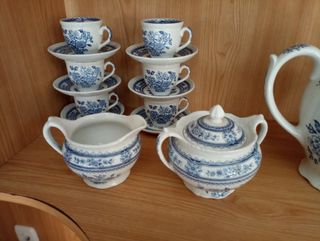 Juego café/té inglés "Wood & Sons Burslem"