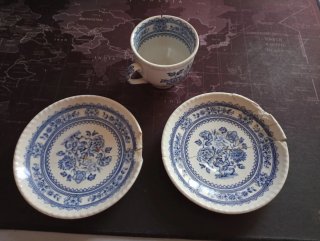 Juego café/té inglés "Wood & Sons Burslem"