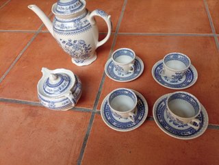 Juego café/té inglés "Wood & Sons Burslem"