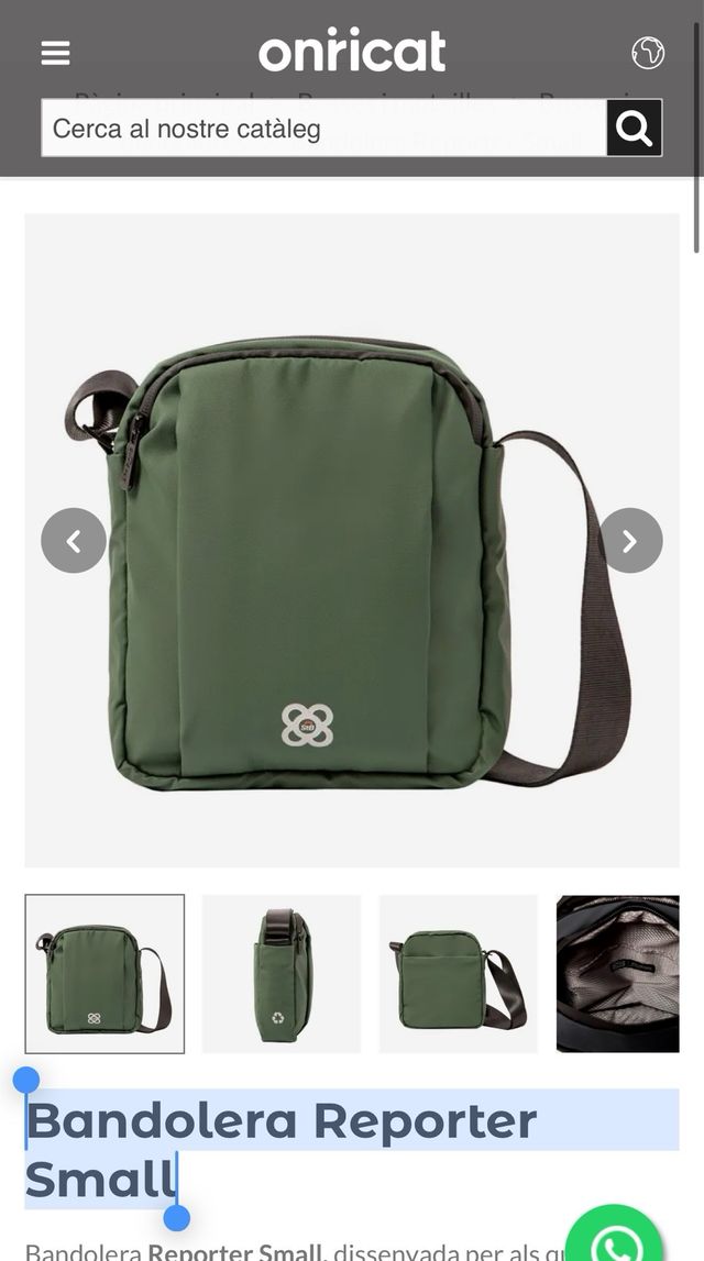 Borsa a tracolla piccola nera